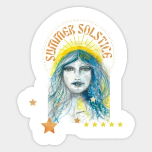 Summer Solstice Sunray Sticker